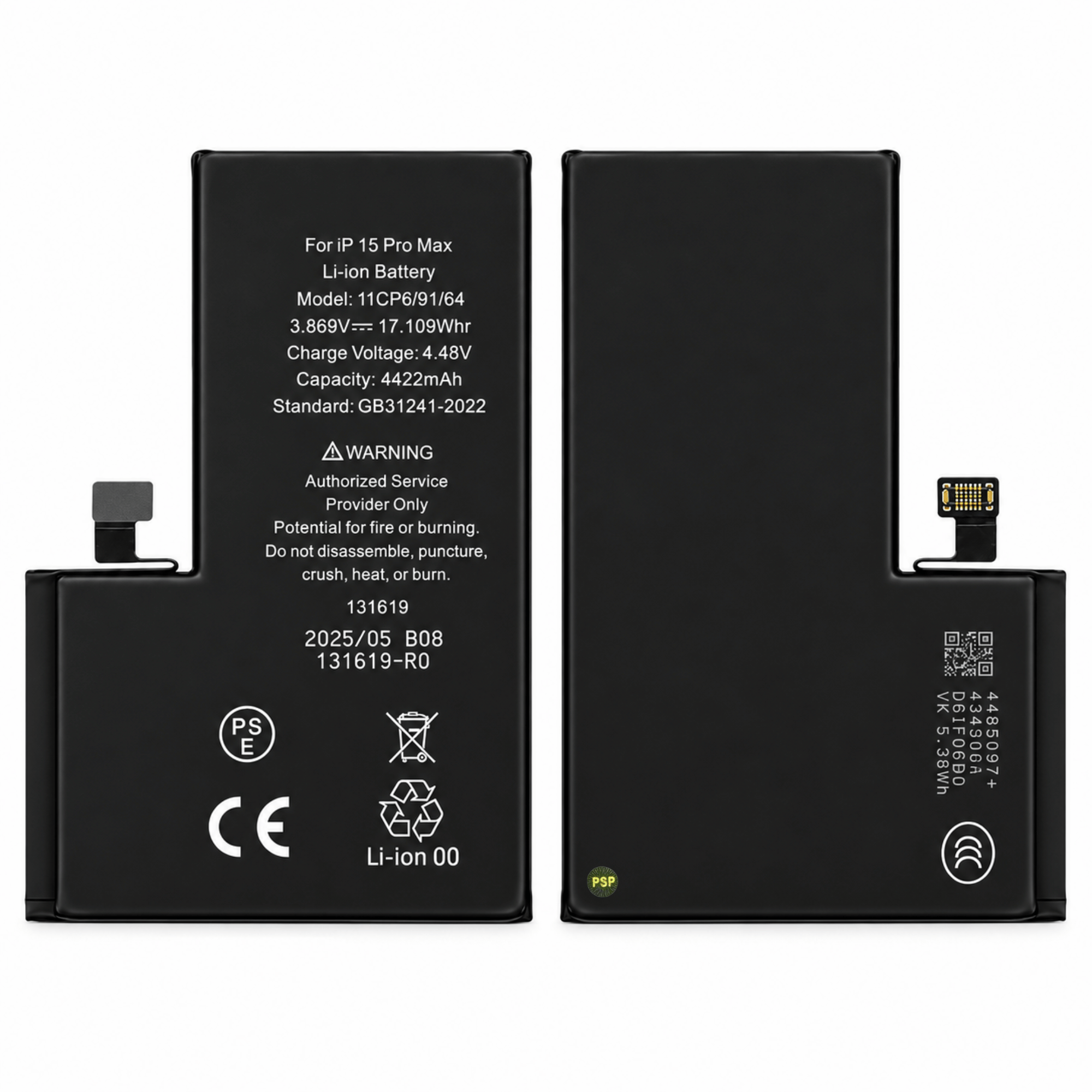 Batterie Ersatz Akku Diagnosefähig für iPhone 15 Pro Max inkl. Akkukleber