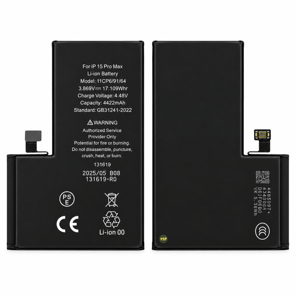 Batterie Ersatz Akku Diagnosefähig für iPhone 15 Pro Max inkl. Akkukleber