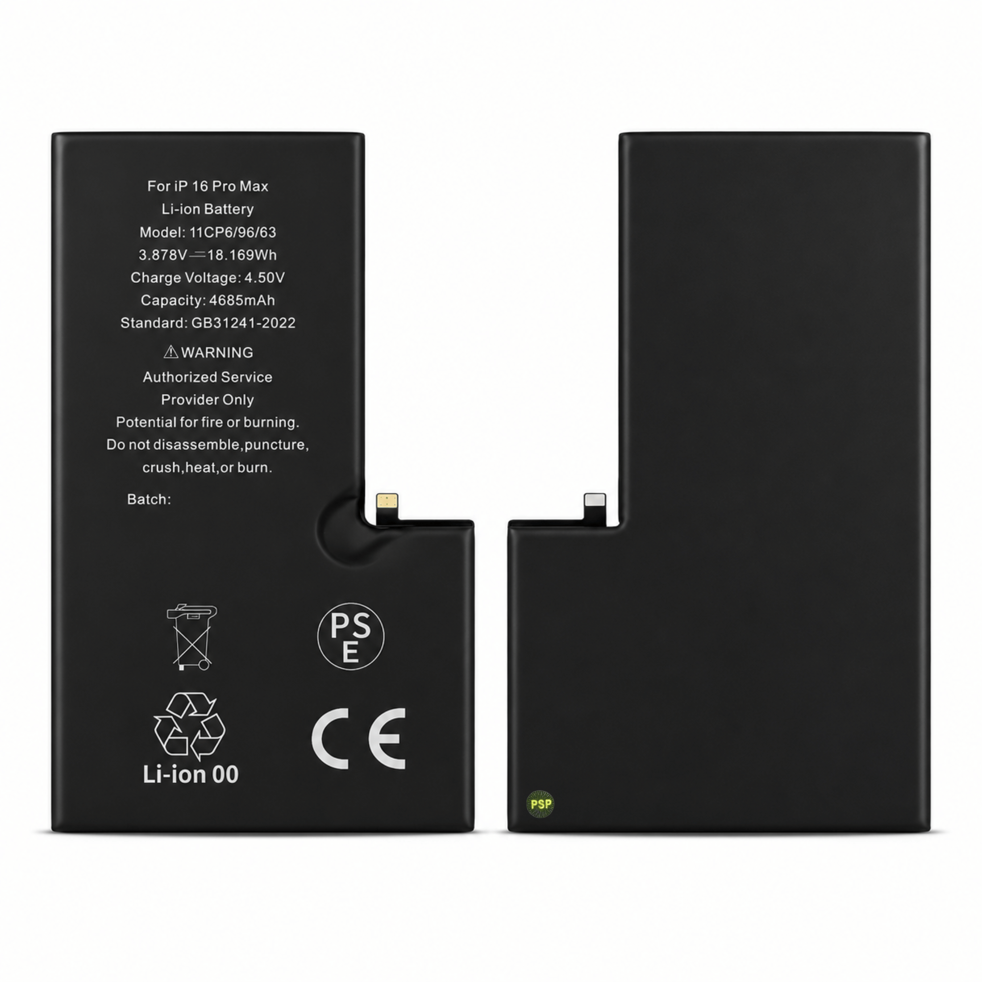 Batterie Ersatz Akku Diagnosefähig für iPhone 16 Pro Max inkl. Akkukleber