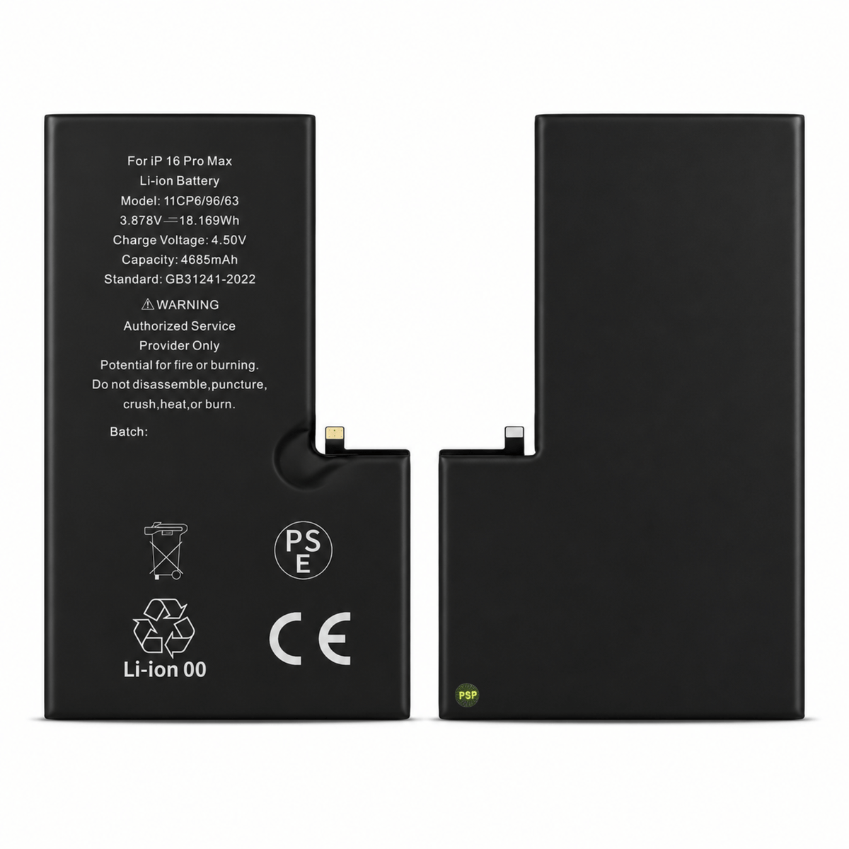 Batterie Ersatz Akku Diagnosefähig für iPhone 16 Pro Max inkl. Akkukleber