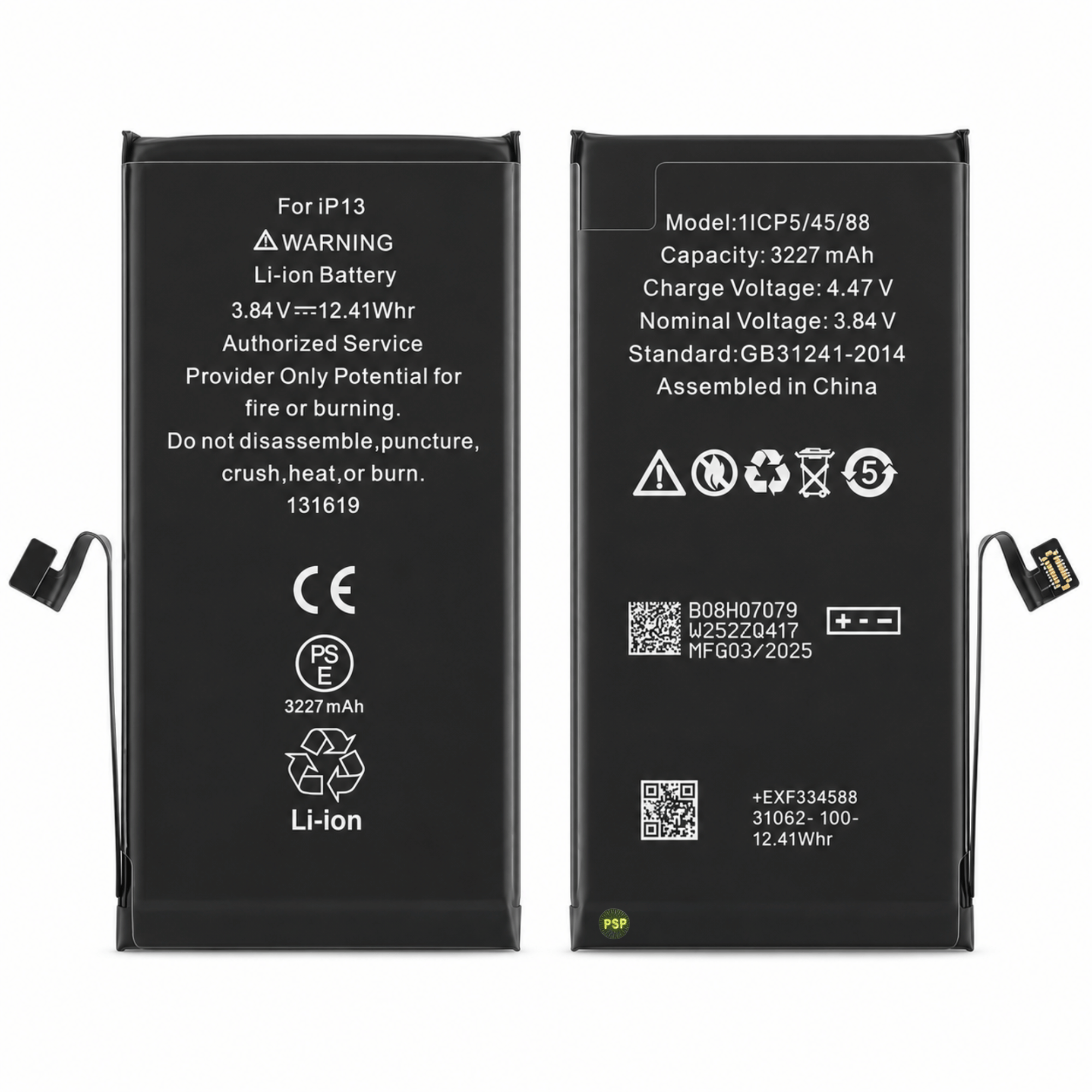 Batterie Ersatz Akku Diagnosefähig für iPhone 13 inkl. Akkukleber