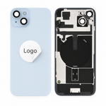 Akkudeckel Back Cover inkl. Kamera Linse, Blitz Licht und Wireless Charging Flex für iPhone 15 Plus - Pulled