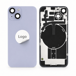 Akkudeckel Back Cover inkl. Kamera Linse, Blitz Licht und Wireless Charging Flex für iPhone 14 - Pulled