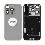 Akkudeckel Back Cover inkl. Kamera Linse, Blitz Licht und Wireless Charging Flex für iPhone 16 Pro - Titanium Pulled