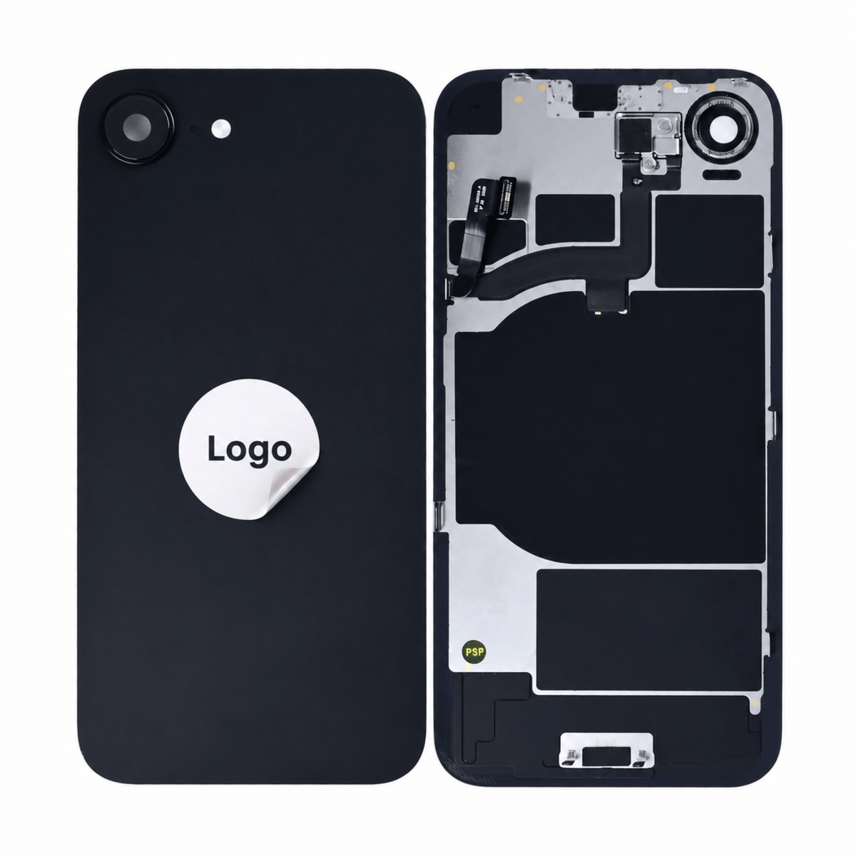 Akkudeckel Back Cover inkl. Kamera Linse, Blitz Licht und Wireless Charging Flex für iPhone 16e - Pulled