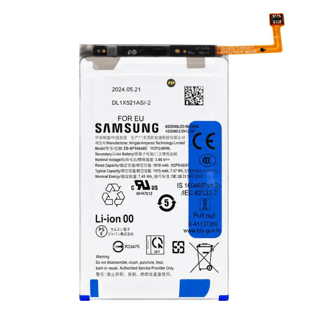 Batterie Akku EB-BF956ABE für Samsung Galaxy Z Fold 6 Haupt (SM-F956B) 1918mAh Service Pack